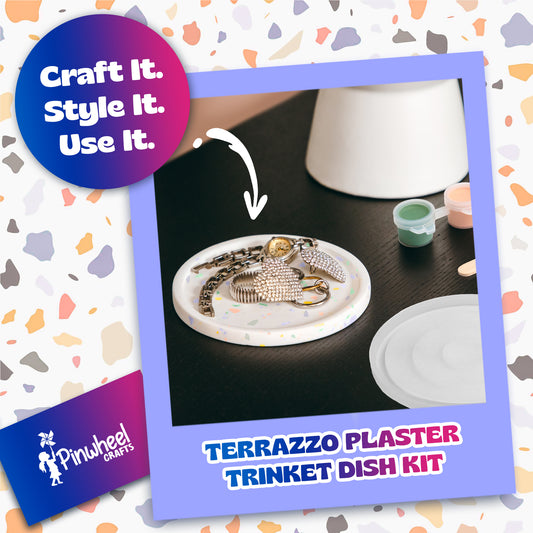 Terrazzo Plaster Trinket Dish Kit