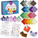 Kit Origami Enfants 152 Pièces - 144 Feuilles Colorées 14x14 Cm, 72 Motifs, Livre D'instructions - 7