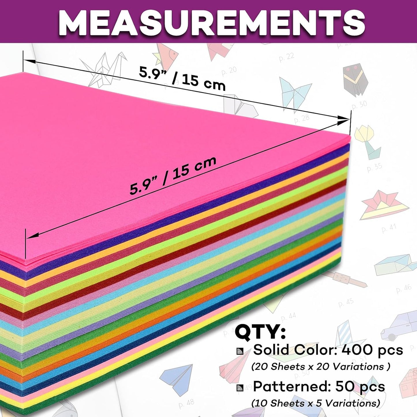 Origami Paper Kit - includes 50 projects