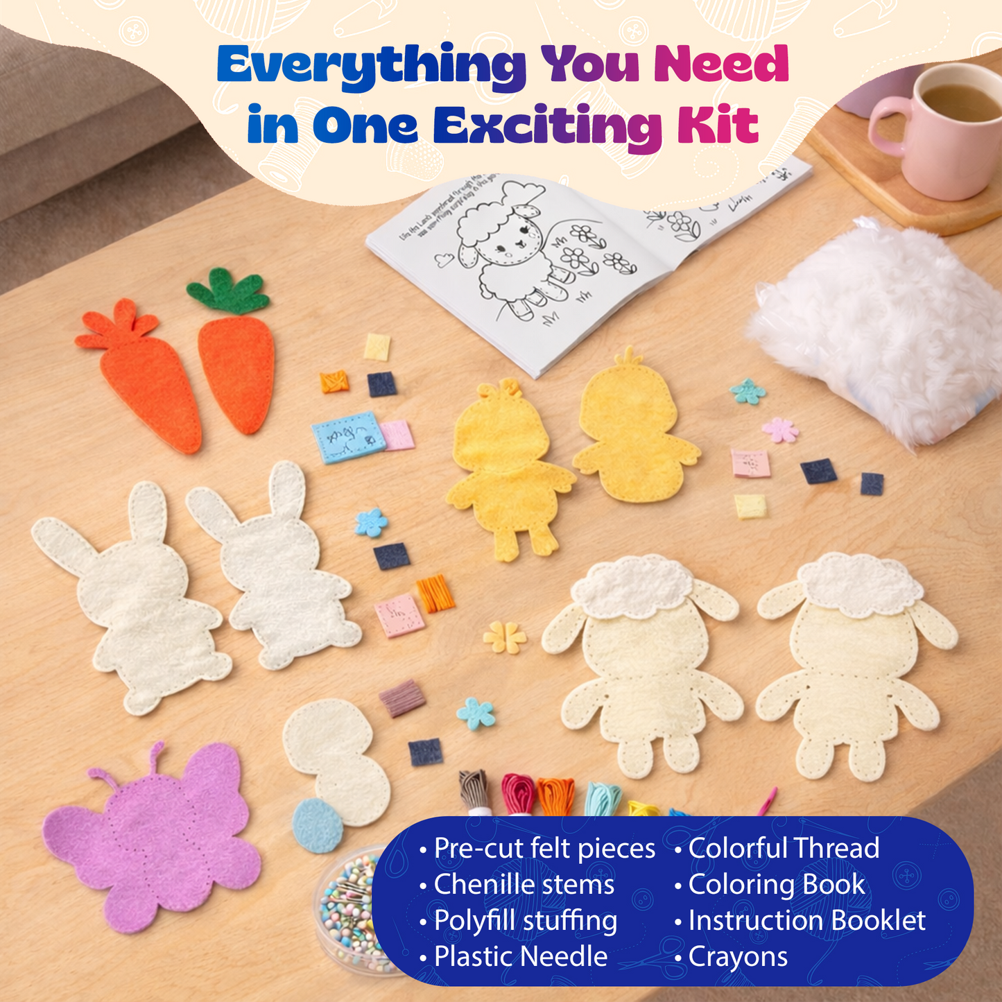 Bunny & Friends Sewing Kit