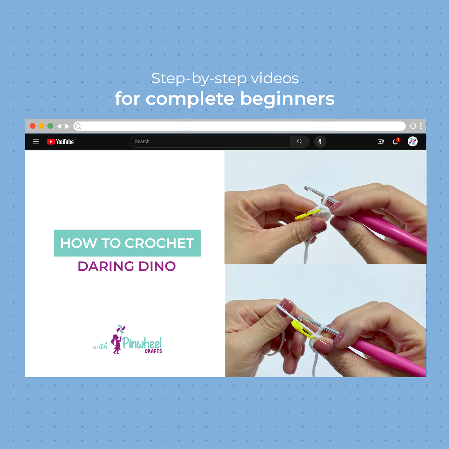 Daring Dino Crochet Kit