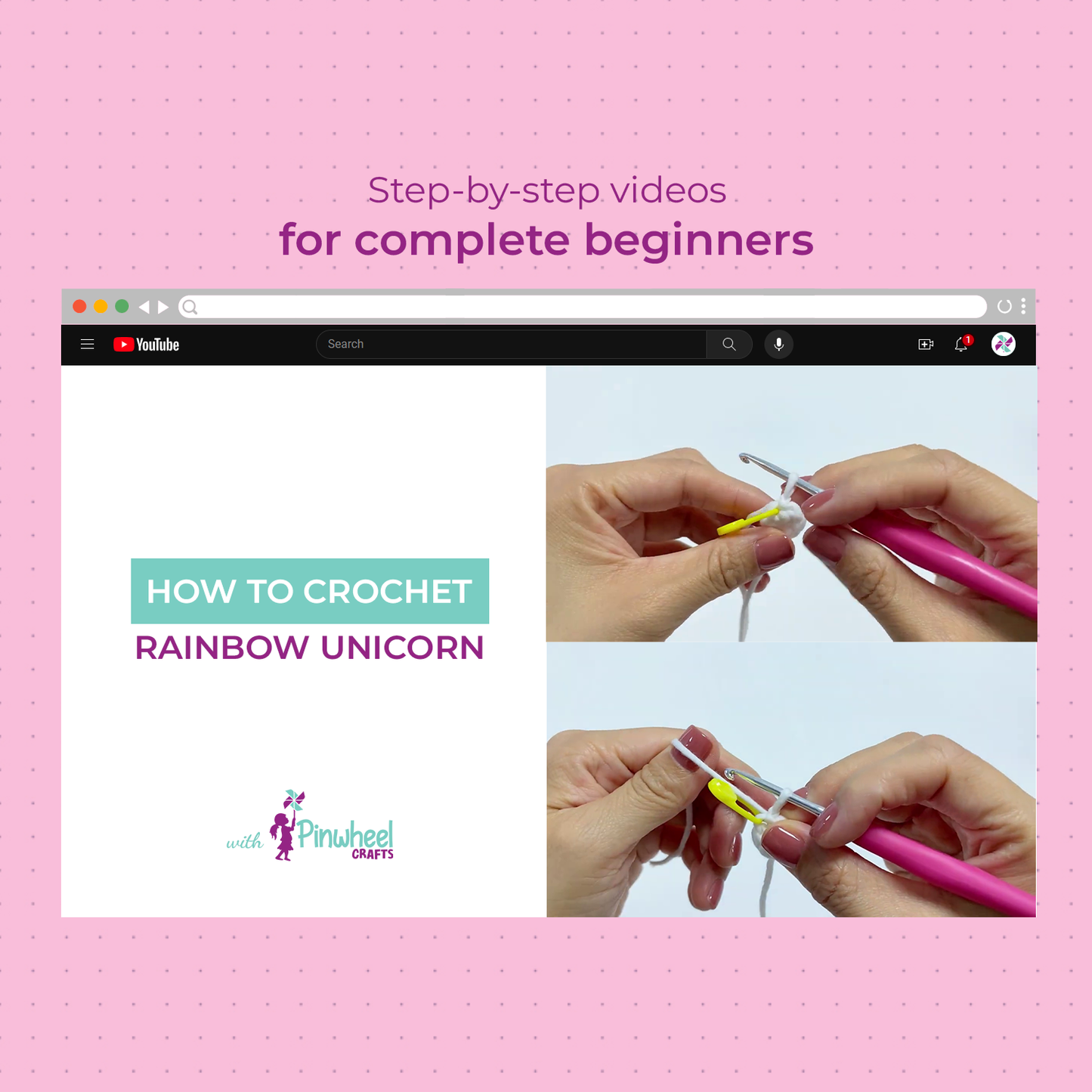 Rainbow Unicorn Crochet Kit