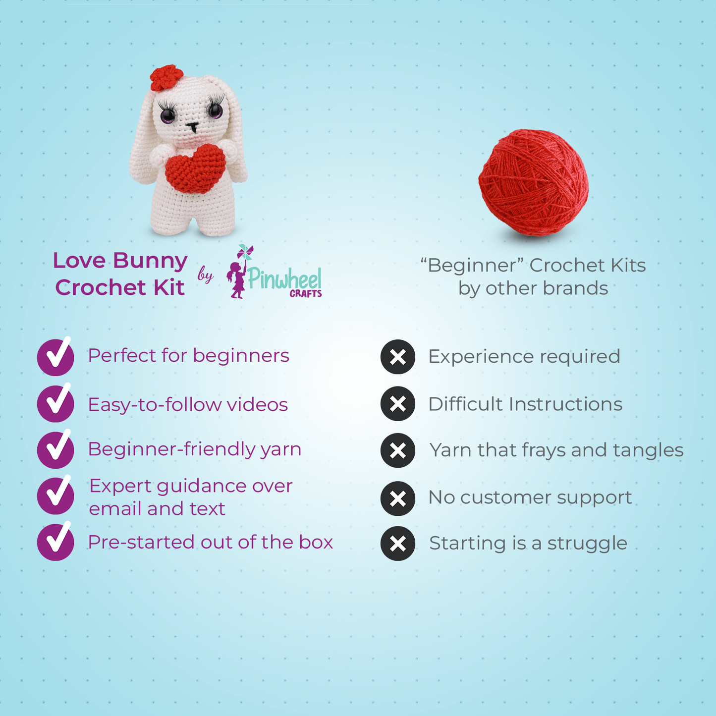 Love Bunny Crochet Kit
