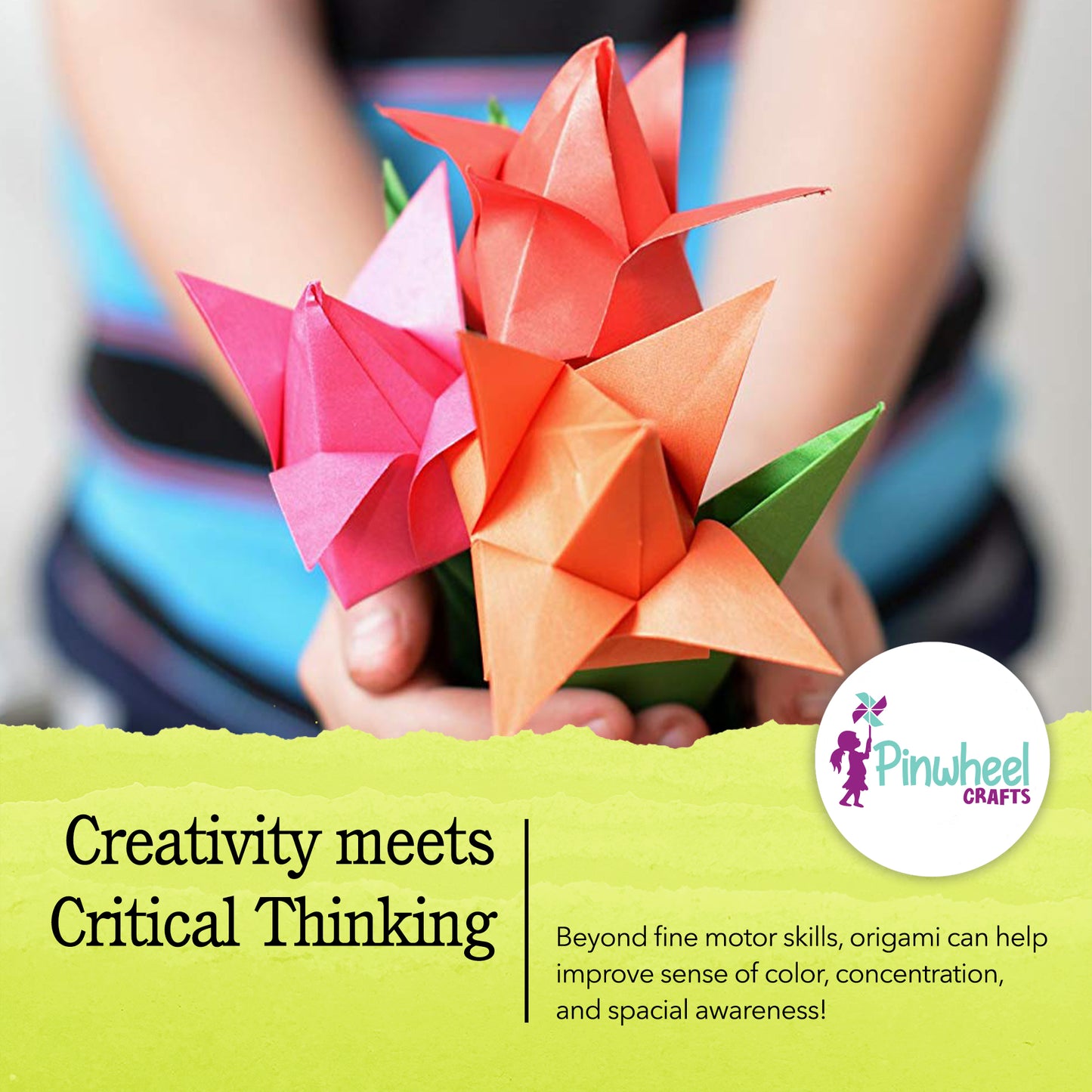 Flower Origami Kit With Folding Tools