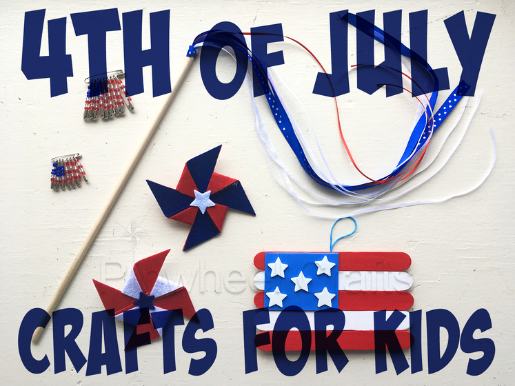 Pinwheel Crafts All-in-one Craft kits for Kids, All-in-one craft kits, fun Fourth of July crafts, diy Fourth of July decorations, Independence Day activities for boys and girls