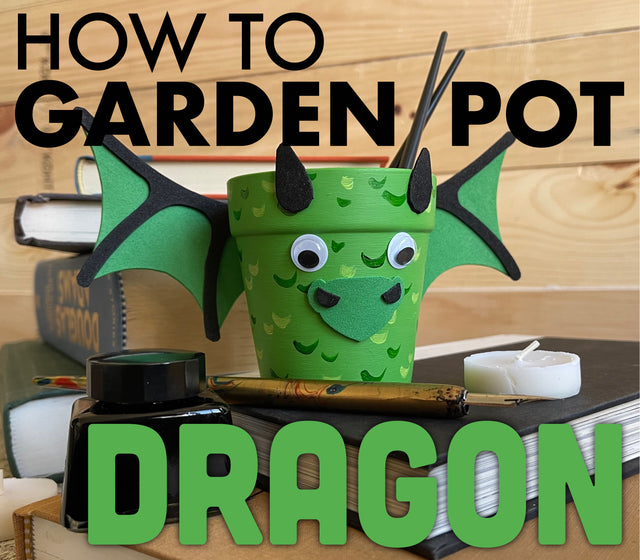 Pinwheel Crafts - DIY Green Dragon Flower Pot