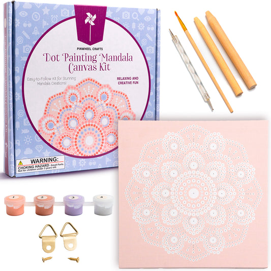 Dot Painting Mandala Canvas Kit