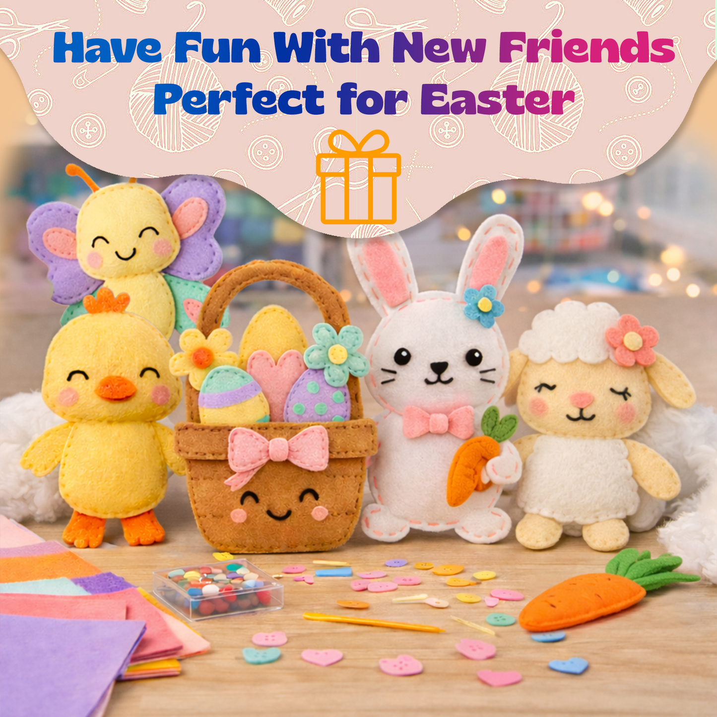 Bunny & Friends Sewing Kit