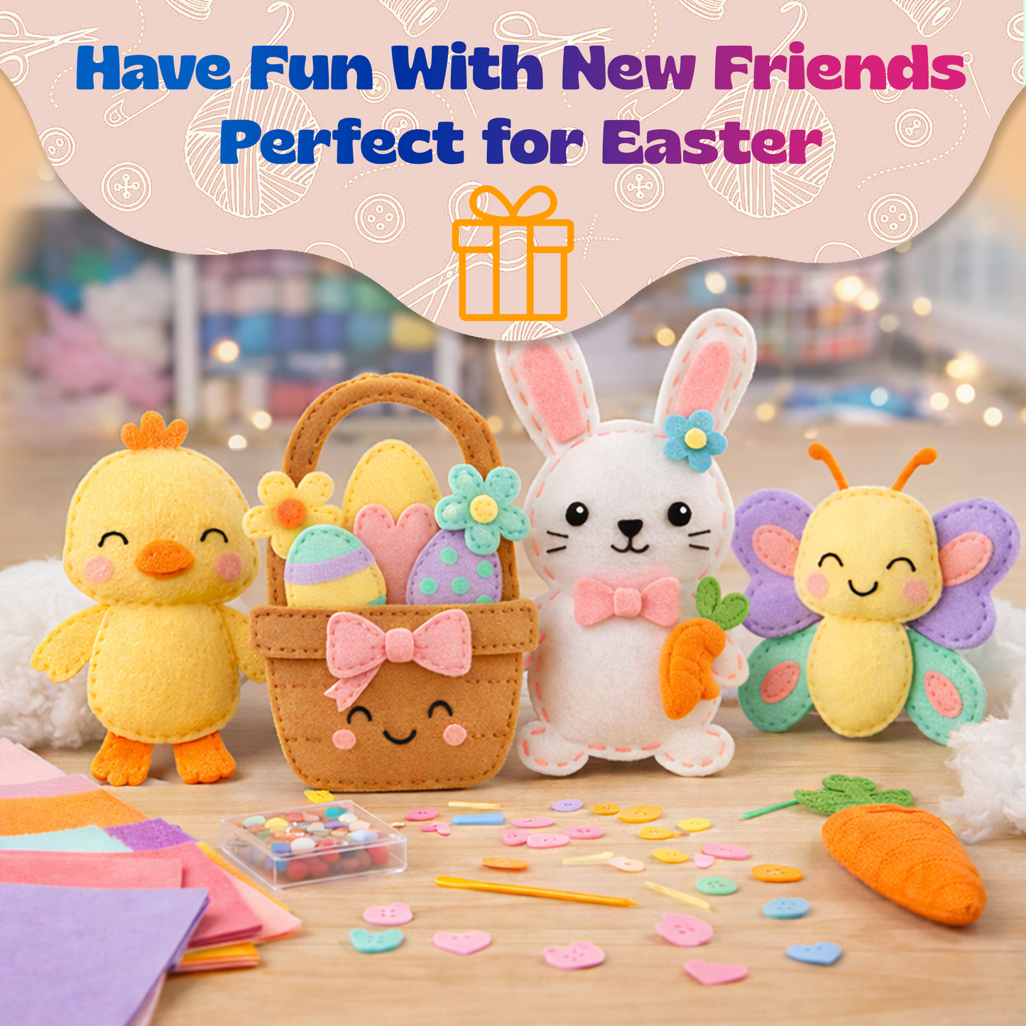 Bunny & Friends Sewing Kit