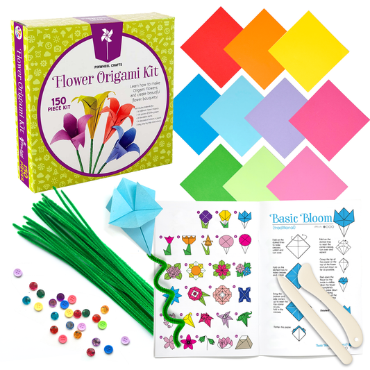 Flower Origami Kit With Folding Tools