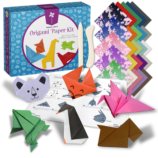 Origami Paper Kit With Folding Tools