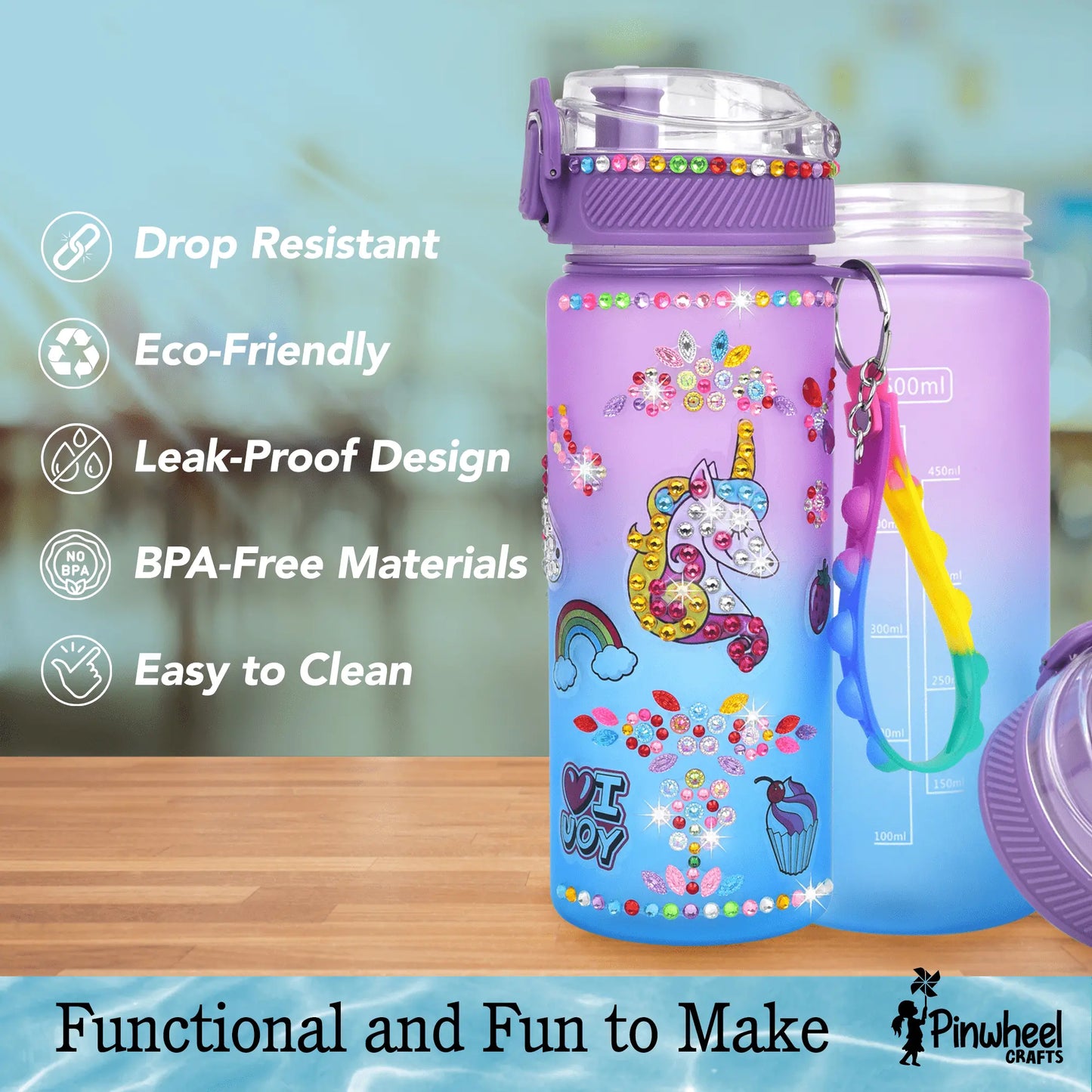 Unicorn Water Bottle Kit