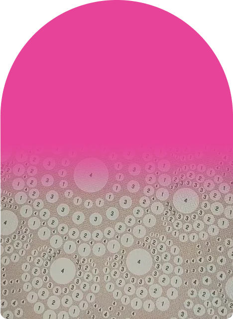 A pre-printed, numbered mandala, so every dot has its place