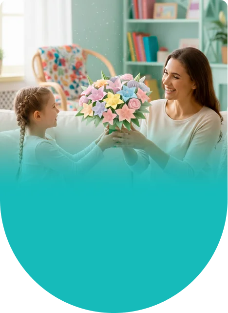 A handmade bouquet for Mother's Day, Easter, or just because