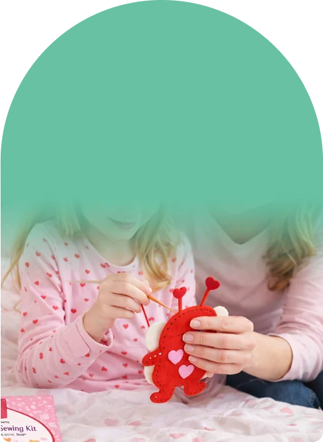 Screen-free stitching, one pre-punched hole at a time