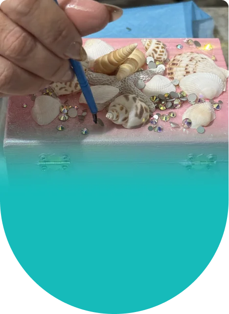 A keepsake to make together, then fill with rings, hair clips, and small treasures