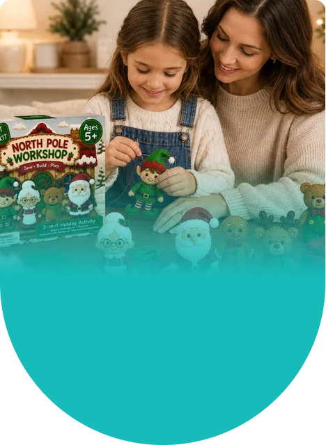 A cozy way to spend winter break crafting together