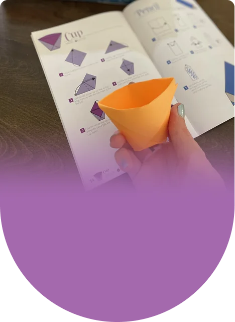 Start with a simple face, then take on a cup, a crane, or a rocket