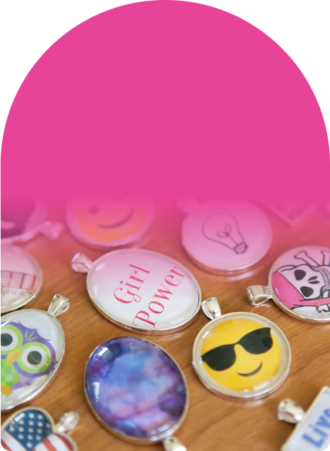 200+ designs and 4 pendant shapes, so no two necklaces match