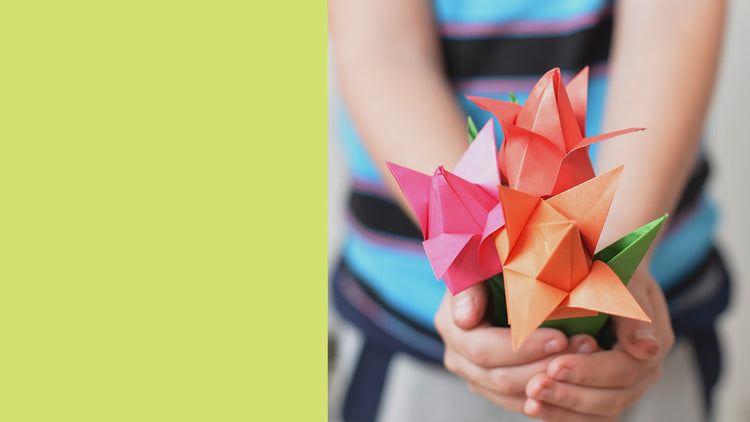 Flower Origami Kit | Easy Instructions – Pinwheel Crafts