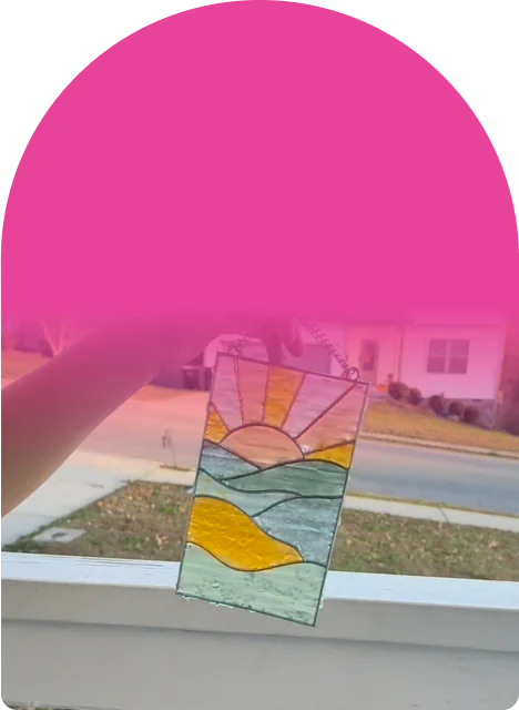 Real suncatchers that glow like stained glass in a sunny window
