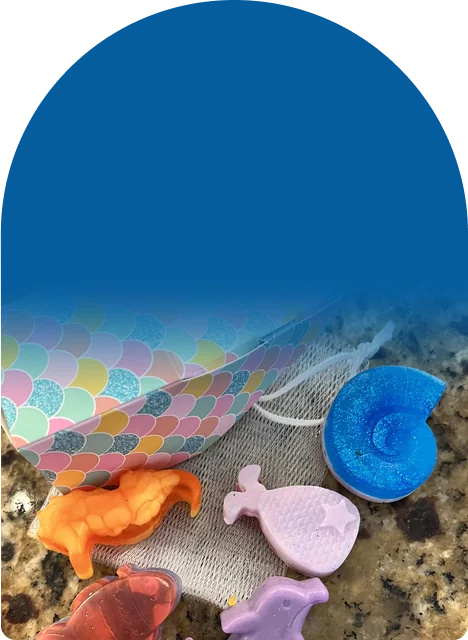 Soap base, colors, scents, glitter, mold, and a gift box, all in one kit