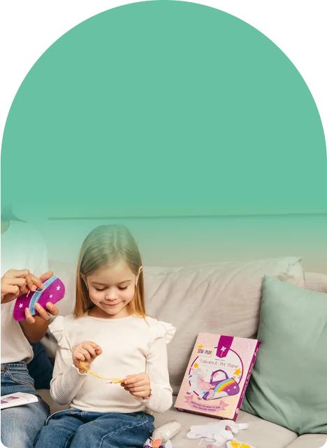 Screen-free focus, one stitch and one pre-punched hole at a time