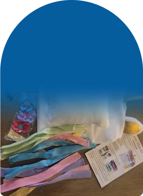 Pillowcase, stuffing, 20 tassels, eyelashes, and flowers in every kit
