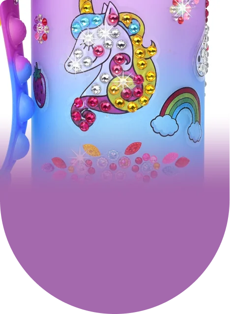 Worth the wait: gem by gem, the unicorn fills in with sparkle