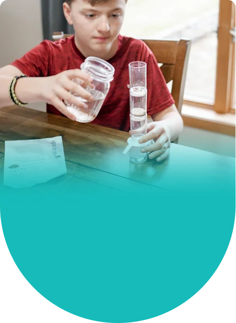 A kitchen table experiment to run together, then run again with more dirt