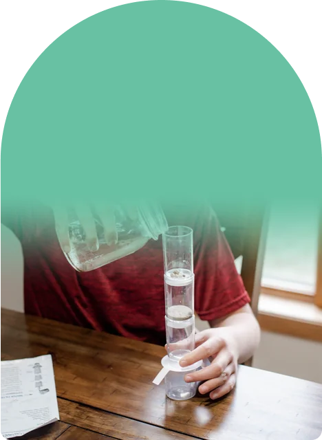 Screen-free science, watching every drop and writing down what they notice