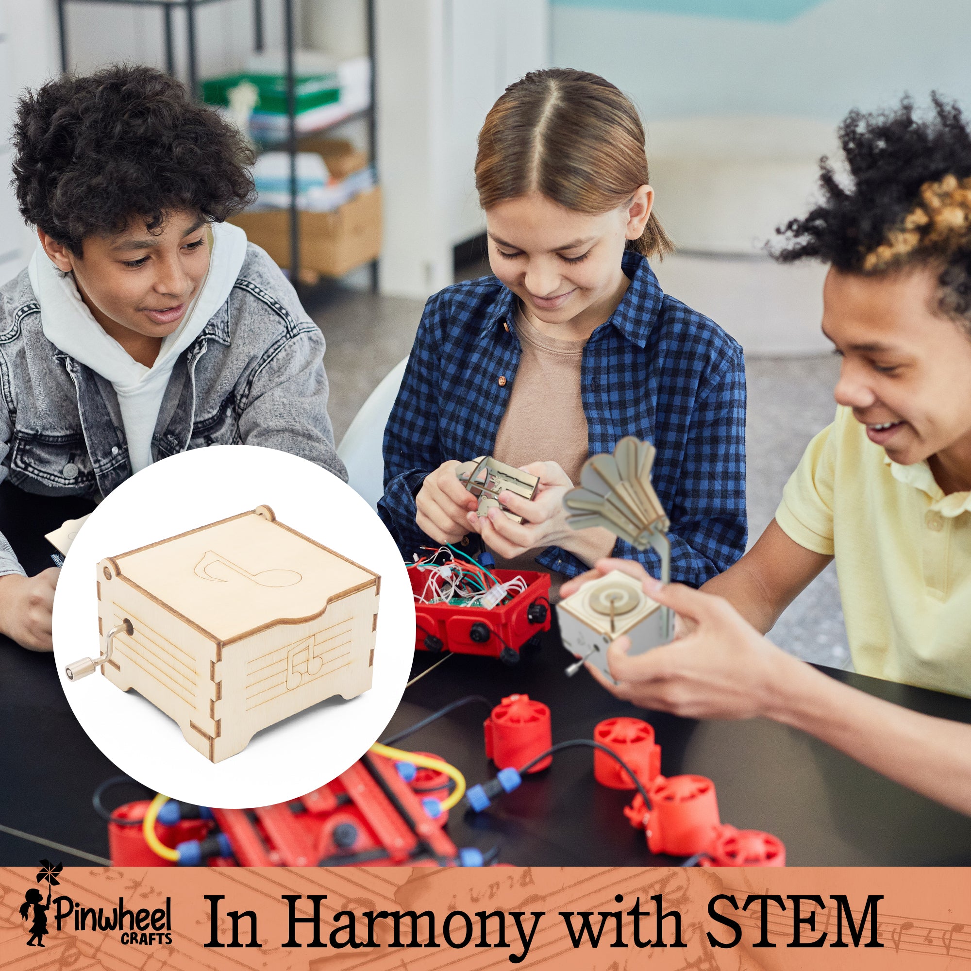 Make Your Own Music Box Kit – Pinwheel Crafts